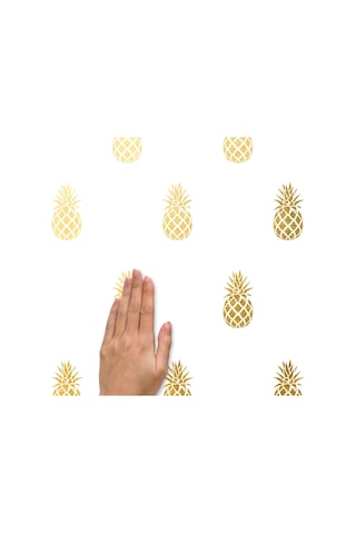 Rmk5000scs Altın Ananas Soyma Ve Yapıştır Duvar Çıkartmaları &