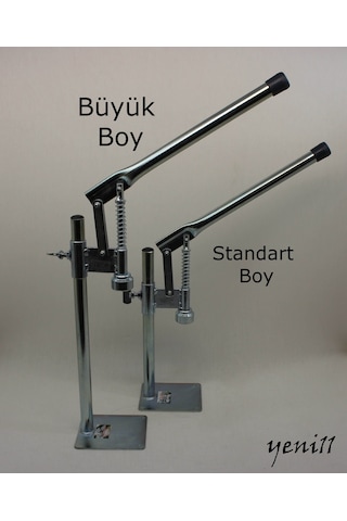 Büyük Boy Gazoz Soda Kapağı Kapatma Makinesi 100 Kapak Gümüş