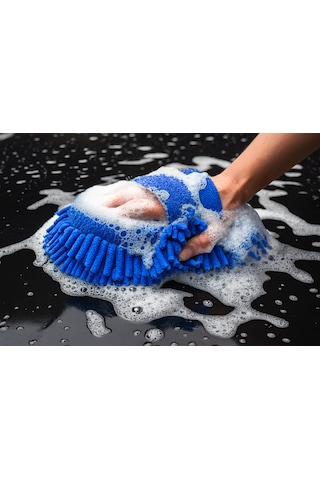 Nobera Premium Mikrofiber Araba Yıkama Süngeri Çift Yüzlü Makarna Mop Bez 1 Adet