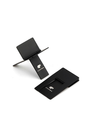 Cohiba Metal Katlanır Puro Sehpası Standı Siyah