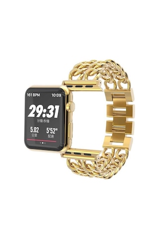 Watch Ultra 49mm Kordon Cowboy Metal Strap Kayış Mkst- Gold