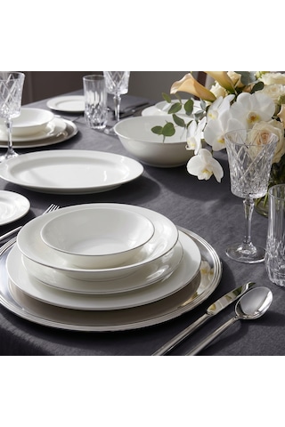 Jumbo Merlem 55 Parça 12 Kişilik Yemek Takımı Platin
