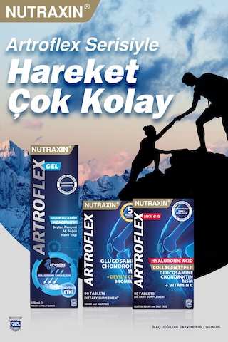 Nutraxin 2 Adet Nutraxin Artroflex 90 Adet Tablet - Glukozamin-msm-kondroitin-bromelain-şeytan Pençesi