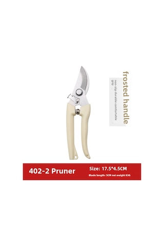 Springsun Çelik Bahçe Budama Makası, Papatya Renkli Eğik Bıçaklı, Pürüzlü Kollü, Çiçek Ve Meyve Ağacı Kesim İçin, 90g Hafif Tasarım