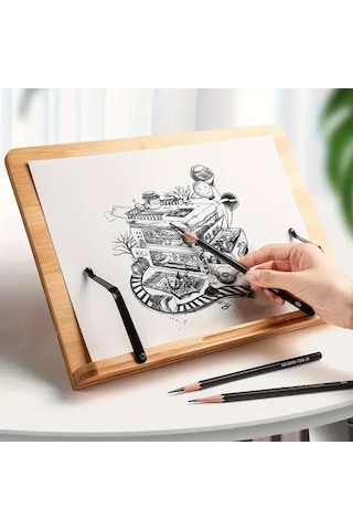 Çok Fonksiyonlu Okuma Ve Okuma Çevirme Kitaplık Boyama Şövale