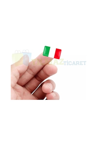 Alfa Romeo Fiat Italya Bayrağı Direksiyon Jant Vites Torpido Damla Etiket Silikon Oto Sticker