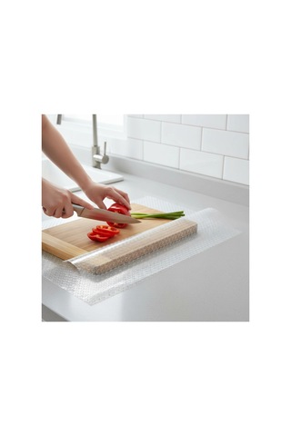 Şeffaf Kaydırmaz Dolap İçi Raflık Koruyucu Çekmece Örtüsü 45x300 Cm Pvc Eva Çok Renkli