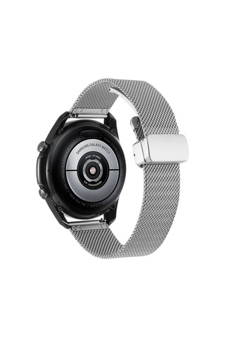 Galaxy Watch 46mm Uyumlu Krd-85 22mm Metal Tkdr Kordon-gümüş