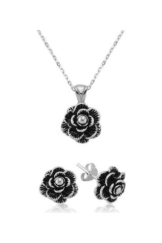 Gümüş Çiçek Kadın Set (261598999)