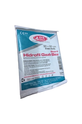 DS Damla Sağlık Hidrofil Gazlı Bez 30 x 80 CM
