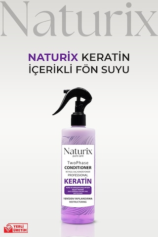 Ilgaz Naturix İki Fazlı Keratin Saç Bakım Fön Suyu 400 ML