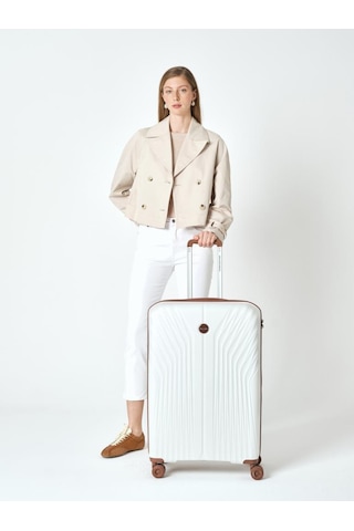 Benetton Trolley Valiz Beyaz Büyük Boy 14bnt8010-01-by Beyaz