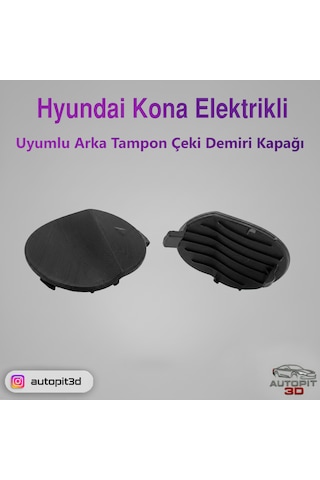 Hyundai Kona Electric Uyumlu Arka Tampon Çeki Demiri Kapağı