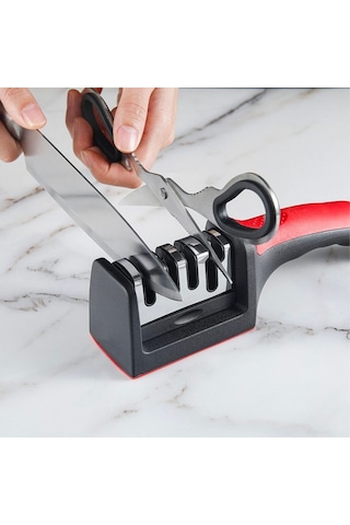 Buffer 4 Aşamaları Kaymaz Taban Hızlı Bıçak Makas Bileme Aracı