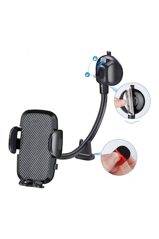 Ayarlanabilir Vakum Kilitli Cam Ve Torpidoya Takılabilen Telefon Tutucu 5492 Çr