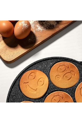 Nehir Siyah Alüminyum Döküm 27 Cm Krep Tavası