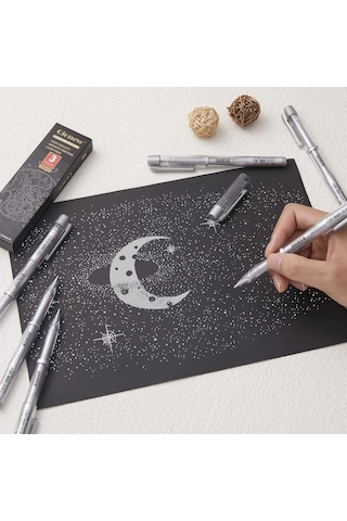 Linea Baoke Roller Kalem 1.0 Mm Gümüş Pc5088