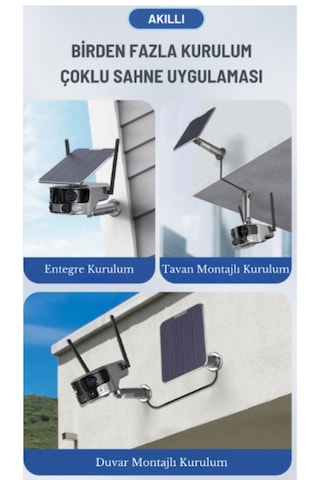 Bester 4k/8mp 4g Simkartlı ,data Hatlı Panoramik Solar Güneş Ener
