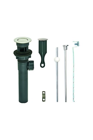 Waterworks Pf0735-bn-gr Gri Abs Gövde Banyo Lavabosu Tuvalet Açılır Tahliyesi Bilyeli Kaldırma Çubuklu Taşma Cupc Çok Renkli