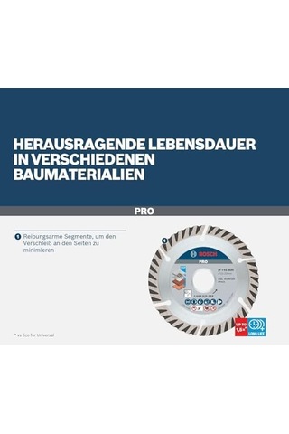 Professional Accessories Elmas Kesme Ve Delme Aksesuarları, Disk, Gri, 1 Adet, 12,5 Cm