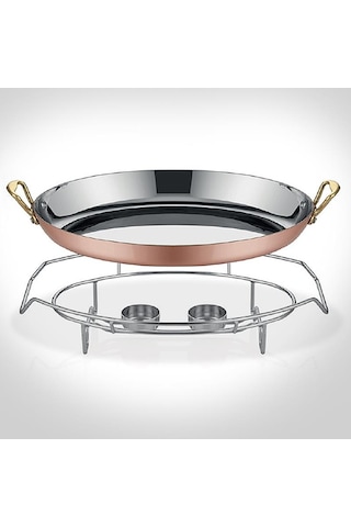 Multi Metal Bakır Oval Sahan Ve Stant A101ov35s Bakır