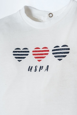 U.s. Polo Assn. Kız Bebek Beyaz Şort Takım Usb2971-c-v1 Beyaz