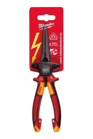 Milwaukee Ağır Hizmet Tipi Vde 1000V Elektrikçi İzoleli Kargaburun 210 MM - T4932464564