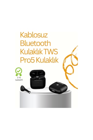 Kablolu Kulakiçi Kulaklık Tws Pro 5 Bluetooth Kulaklık Gelişmiş Ses Teknolojisi Ve Uzun Batarya Ömrü Belirtilmemiş