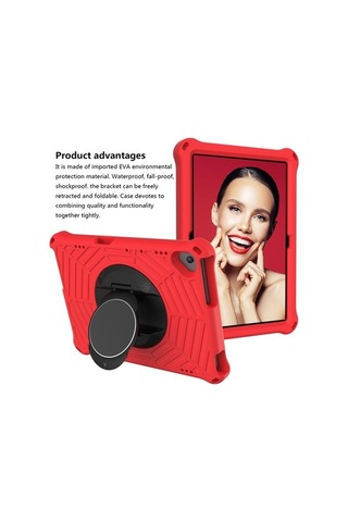 Didadodo Lenovo Uyumlu Tab M10 Tb-x505f & Tb-x605f / P10 Tb-x705f Spider King Omuz Askılı Tutucu & Kılıf Kılıf