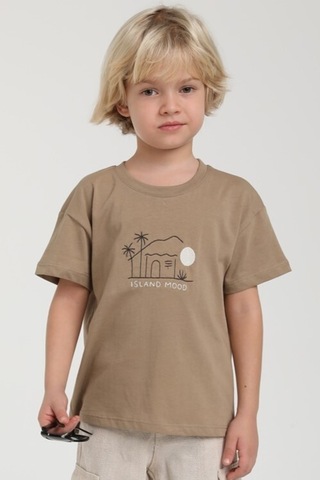 Xo Kids Erkek Çocuk Tişört 1-4 Yaş 1783 Kahve