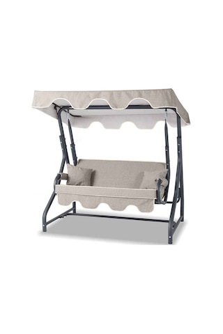 :Morus 2 Kişilik Bahçe Balkon Teras Salıncağı - Kırçıllı Gri