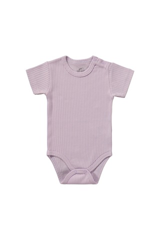 Minidamla Baby Minidamla Kısa Kol Basic 3'lü Set 1-18 Ay Çıtçıtlı Badi - Pembe