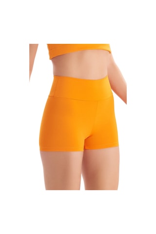 Josejuan Kadın Mini Spor Şort Tayt Yüksek Bel Sıkılaştırıcı 7400-turuncu Turuncu