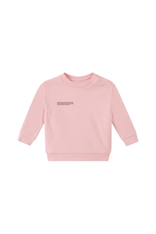 Pangaia Organik Pamuklu Çocuk Sweatshirt - Açık/pastel Pembe 3-6 Ay