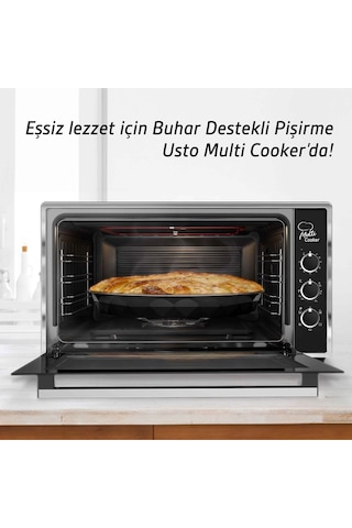 Usto 2115 Multi Cooker Airfry Özellikli Midi Fırın 50 L Siyah