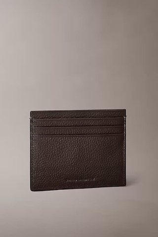 Erkek Dokulu Yazı Baskılı Kartlık - Kahverengi Ck Dark Brown