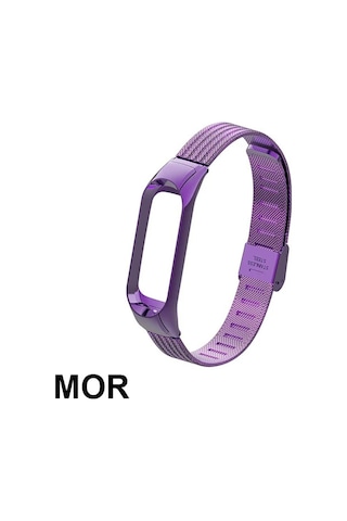 Lüx Xiaomi Mi Band 3 Akıllı Saat Çelik Toka Kayış Kordon- 5775