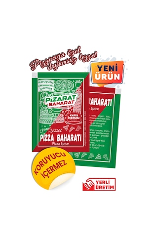 Pizarat Tek Kullanımlık Pizza Baharatı Pizza Çeşnisi 3000'li
