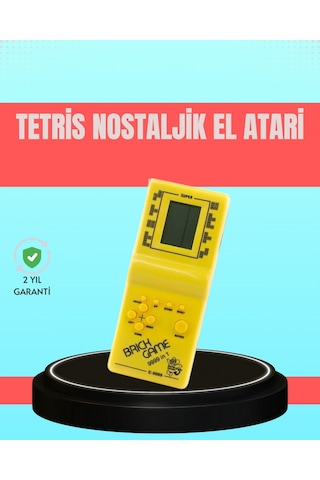 Retro - 799 - Tetris El Aterisi Pil İle Çalışan Tnabilir Mini - Glblseme - Oyun Konsolu