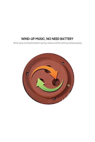 Ulzyvf Mini Elektro Gitar Müzik Kutusu - Kahverengi Çalgı Maketi Hediye Kahverengi