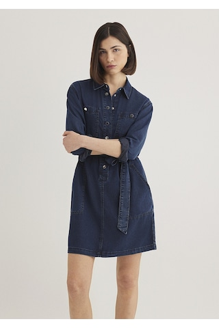 Mavi - Bridget Gold Klasik Mürekkep Mavi Jean Elbise 1310541-87815 Lacivert