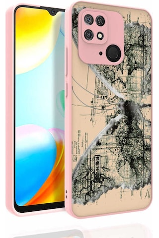 Xiaomi Redmi 10c Kılıf Desenli Kamera Korumalı Parlak Zore Nora Kapak NO4