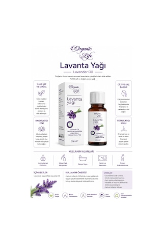 Lavanta Yağı 20 Ml %100 Saf Doğal Uçucu Yağ