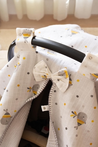 Lizayn Home Pamuklu Çift Taraflı Müslin Puset Örtüsü Açık Gri