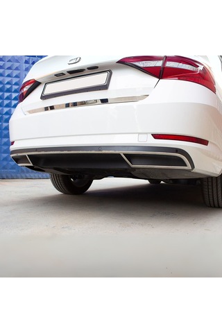 Skoda Superb Egzos Çerçevesi - Krom 3 Parça Sd 2015-2023