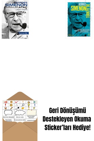 Kiralık Oda + Georges Simenon Türkiye'de + Okuma Sticker'ları