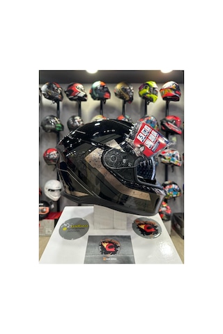 Skwal I3 Rhad Kapalı Kask Kua Siyah