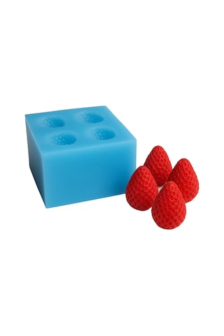 Mini Çilek Kalıbı 4'lü
