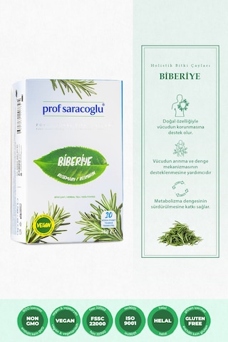 Prof Saracoglu Biberiye Bitki Çayı 20'li