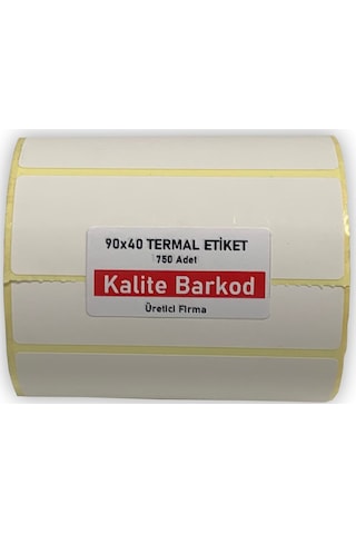 90X40 Termal Etiket Rulo Barkod Etiketi Kalite Barkod 90X40 Termal Etiket Rulo Barkod Etiketi Kalite Barkod
